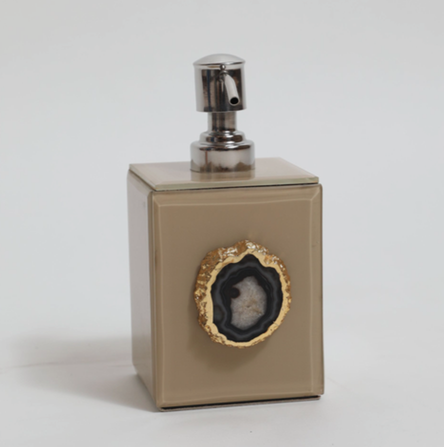 BA0110-Glitz Beige Agate Dispenser Main Image